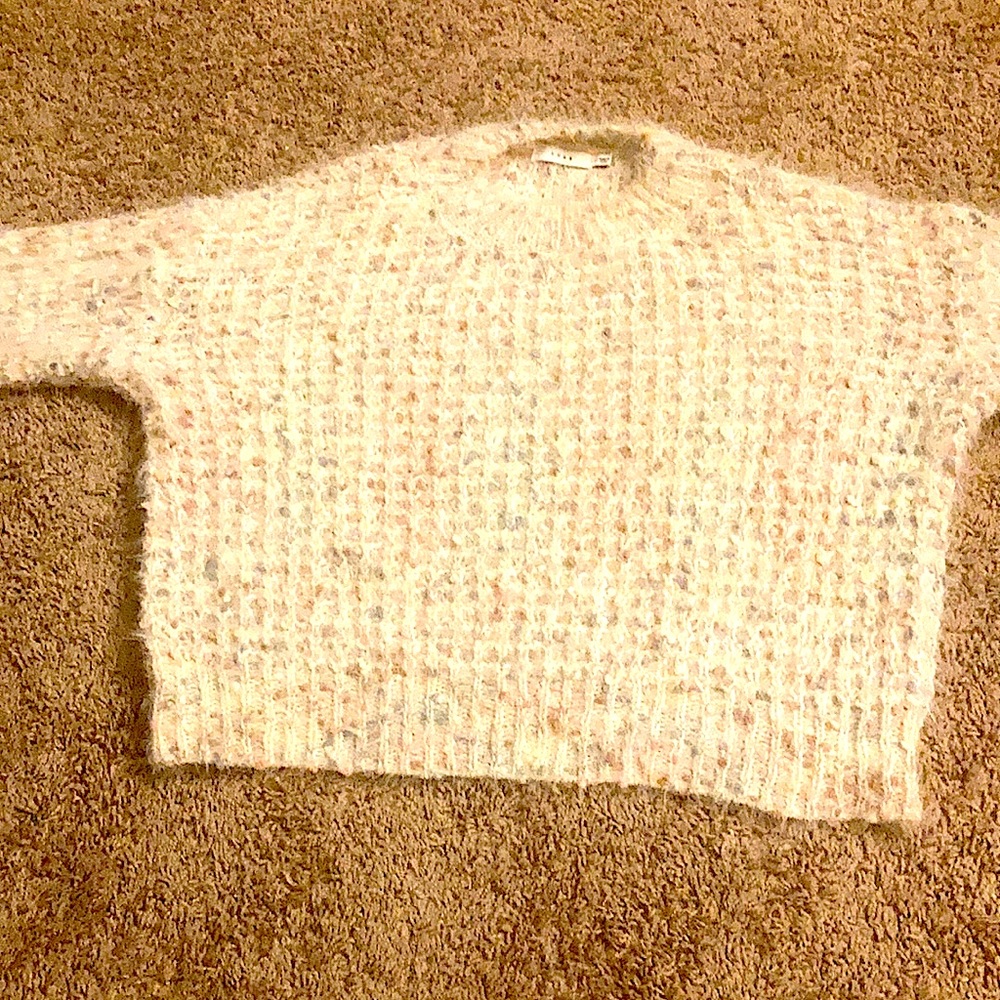 Gorgeous plush LushSweater. Multi color fuzzy sweater .